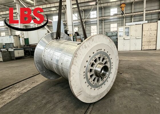 7050‑T7452 Forged Aluminum Alloy LBS Drum Assembly Repalceable Drum Sleeve Left-hand 35° Groove