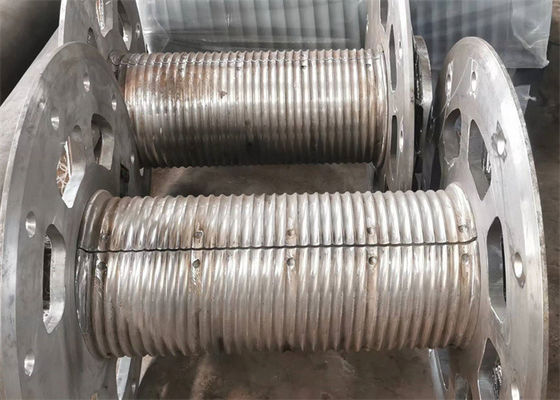 Wire Rope/Cable Winch Drum Fixed Q355B Lebus Sleeves, Plug Welding