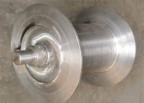 CNC Machining Wire Rope/Cable Winding Winch Drum With Shaft For Hoist