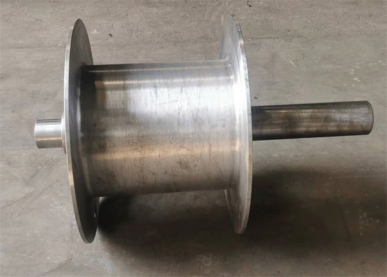 CNC Machining Wire Rope/Cable Winding Winch Drum With Shaft For Hoist