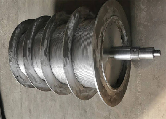 Galvanized Multiple Cable Lebus Grooved Winch Drum For Window Washer