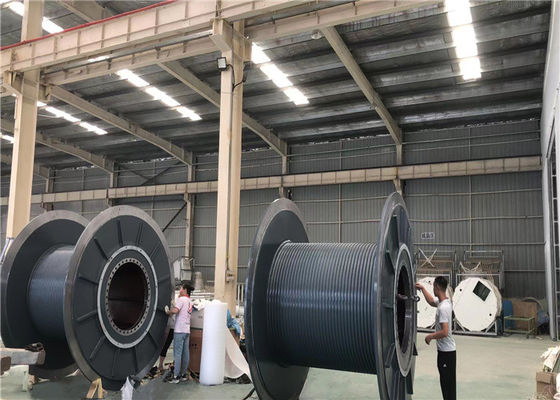 Steel Grooved Cable Drum Customized Axle Length 200mm-3000mm