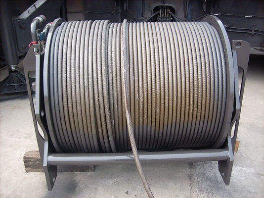 Painting Grooved Cable Drum Storing Steel Wire Ropes And Lifting Heavy Objects