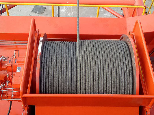 Painting Grooved Cable Drum Storing Steel Wire Ropes And Lifting Heavy Objects