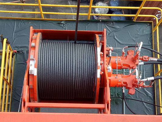 Painting Grooved Cable Drum Storing Steel Wire Ropes And Lifting Heavy Objects