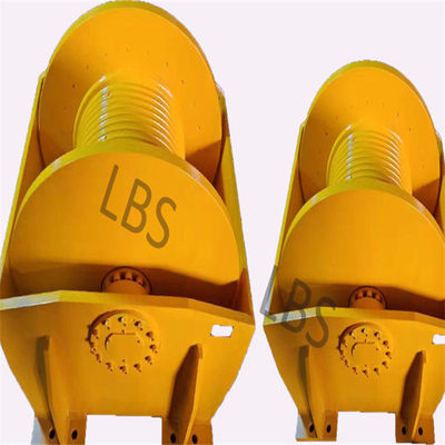 1T Hydraulic Crane Winch Lbs Rope Slot Drum Smoothly Winding