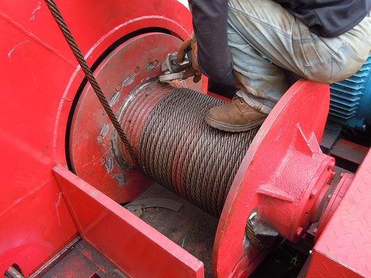 Lebus Grooved Drum Rope Winch Drum 3000m Rope Capacity 3mm-80mm Rope Diameter
