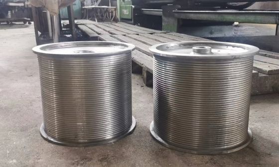 Rope Diameter 8mm-80mm Fluted Cable Drum Lebus System With Multiple