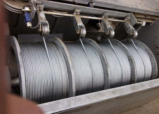500m Rope Capacity Lebus Grooved 4 section Drum / 6 section Drum For BMU