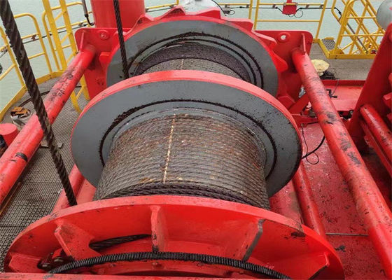 Marine Grade Steel Wire Rope Drum With Anti Corrosion Coating ISO9001 Certified