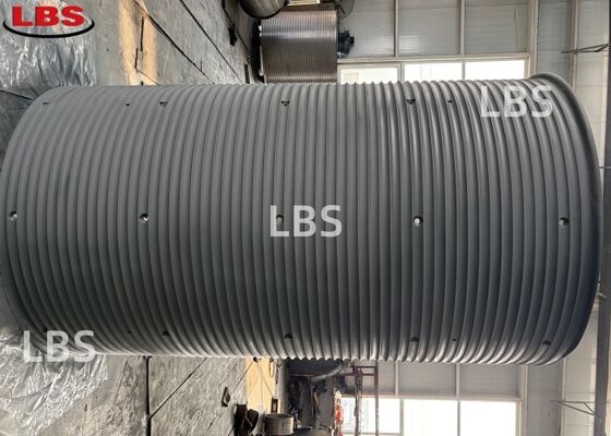Right-Handed 50° Q355B Steel LBS Grooved Drum Sleeve RopeSpooling for Mining & Logging Operations