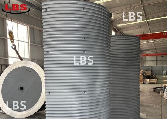 Right-Handed 50° Q355B Steel LBS Grooved Drum Sleeve RopeSpooling for Mining & Logging Operations