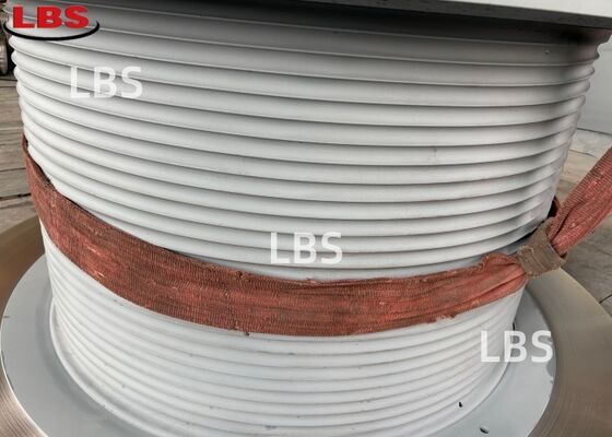 Right-Hand 45° Lebus Grooved Winch Drum Q355B Steel 2.8T Max Tension 30 Wraps for 10.3mm Cable Hoisting
