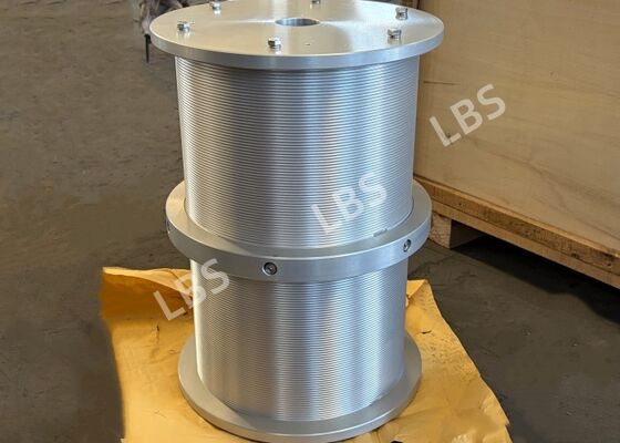 Synchronous Take-up & Pay-out Lebus Double Drum, Aluminum Alloy Drum with 6-layer Winding & Anti-cable-biting
