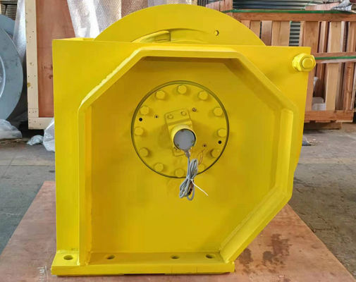 Lebus Rope Groove Drum Hydraulic Crane Winch With Encoder And Belt Brake