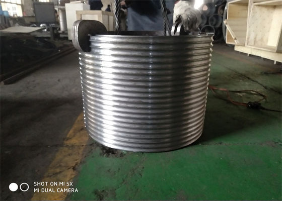 Hoist / Crane / Winch Drum CNC Machined Lebus Sleeve Prevent Wire Rope