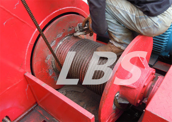 Stainless Steel 25T Tower Crane Winch Grooved Drum For Lifting