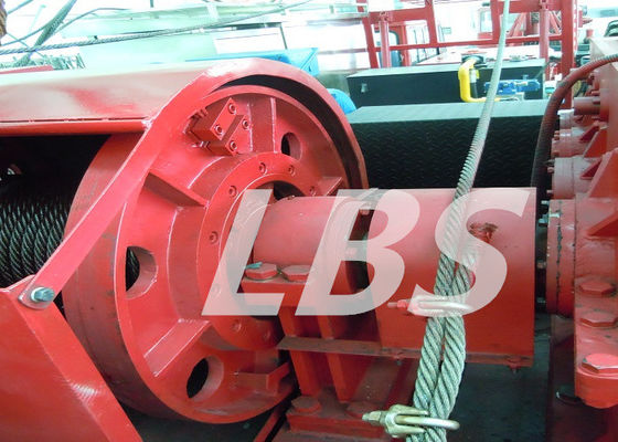 Stainless Steel 25T Tower Crane Winch Grooved Drum For Lifting