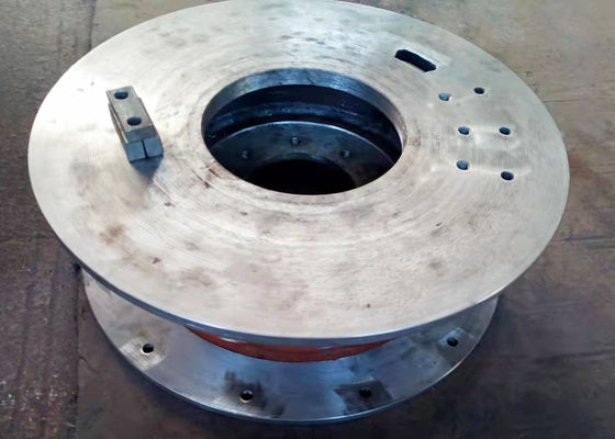 Gray Carbon Steel Cable Winch Drum Lebus Grooved  For Mining