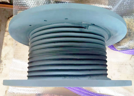 Gray Carbon Steel Cable Winch Drum Lebus Grooved  For Mining