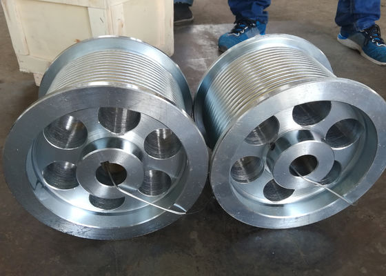 Customized Q355B Steel Grooved Cable Drum For Wire Rope Winch