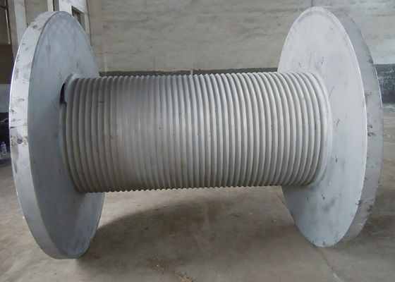 6mm Wire Mooring Winch Drum 430mm Diameter Carbon Steel Bolted