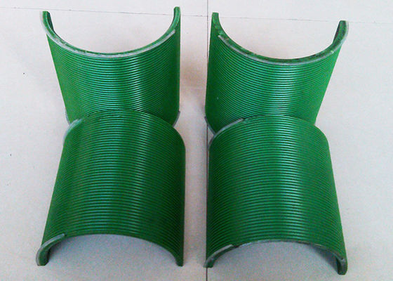Nylon High Polymer Grooved Drum Sleeves Green Color Multi Layers