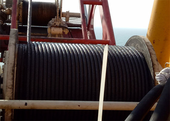 500 KN Grooved Drum Electric Rope Winch With Guide Roll For Construction Or Marine