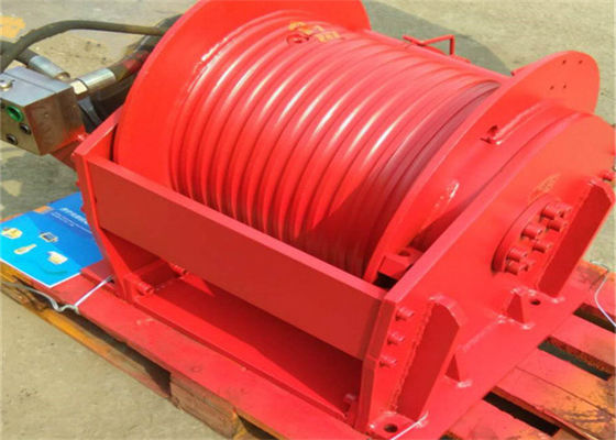 8 Ton Hydraulic Crane Winch With Encoder And Grooved Drum For Marine Hoisting