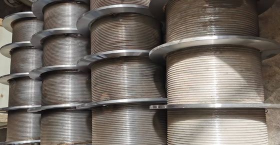 Galvanizing Grooved Winch Drum with 1-150 Mm Groove Pitch and Alloy Steel