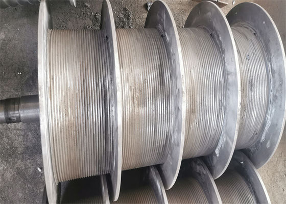 Galvanizing Grooved Winch Drum with 1-150 Mm Groove Pitch and Alloy Steel